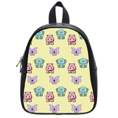 Animals-17 School Bag (small) by nateshop