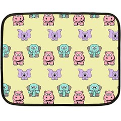 Animals-17 Two Sides Fleece Blanket (mini) by nateshop