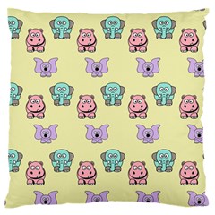 Animals-17 Large Premium Plush Fleece Cushion Case (two Sides) by nateshop