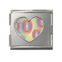 Background-02 Mega Link Heart Italian Charm (18mm) by nateshop