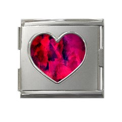 Background-03 Mega Link Heart Italian Charm (18mm) by nateshop