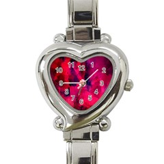 Background-03 Heart Italian Charm Watch by nateshop