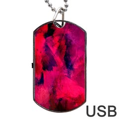 Background-03 Dog Tag Usb Flash (two Sides) by nateshop