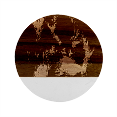 Background-03 Marble Wood Coaster (round)