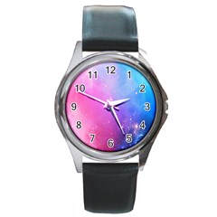 Background-0026 Round Metal Watch by nateshop