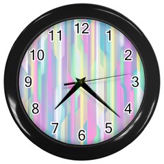 Background-28 Wall Clock (black) by nateshop