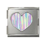 Background-28 Mega Link Heart Italian Charm (18mm) Front