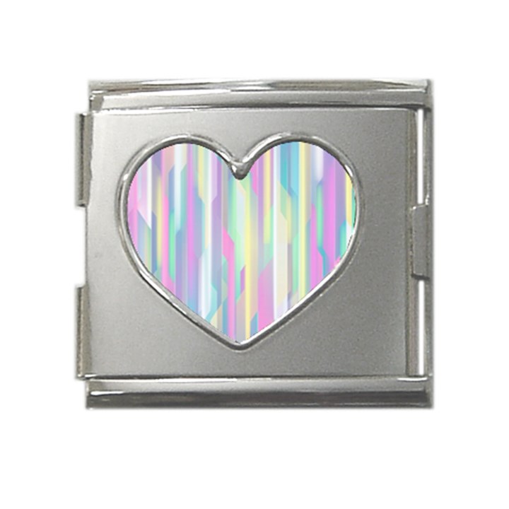 Background-28 Mega Link Heart Italian Charm (18mm)