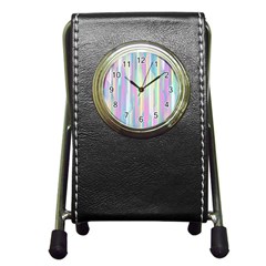 Background-28 Pen Holder Desk Clock by nateshop