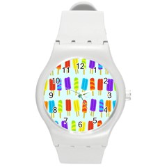 Background-29 Round Plastic Sport Watch (m) by nateshop