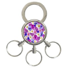 Blossoms-yellow 3-ring Key Chain by nateshop