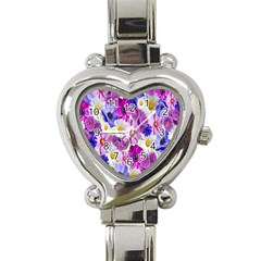 Blossoms-yellow Heart Italian Charm Watch