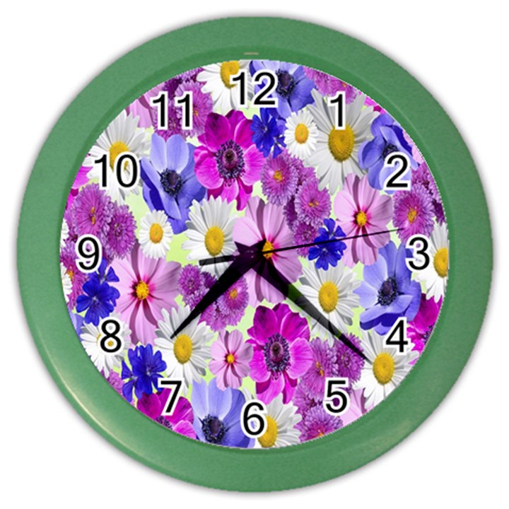 Blossoms-yellow Color Wall Clock