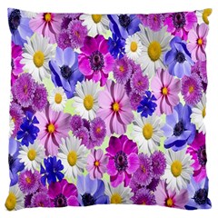 Blossoms-yellow Large Cushion Case (two Sides) by nateshop