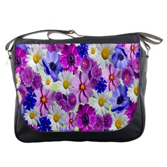 Blossoms-yellow Messenger Bag by nateshop