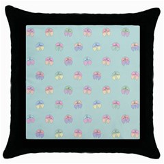 Butterfly-15 Throw Pillow Case (black) by nateshop