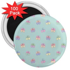 Butterfly-15 3  Magnets (100 Pack) by nateshop