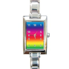 Spectrum Rectangle Italian Charm Watch by nateshop