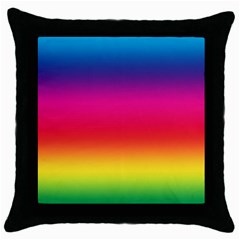 Spectrum Throw Pillow Case (black) by nateshop