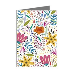 Flowers-484 Mini Greeting Card by nateshop