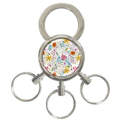 Flowers-484 3-ring Key Chain by nateshop