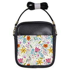 Flowers-484 Girls Sling Bag by nateshop