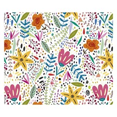 Flowers-484 Two Sides Premium Plush Fleece Blanket (small) by nateshop