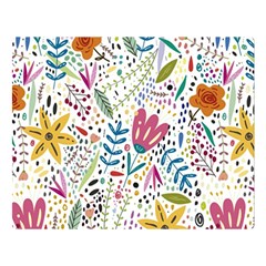 Flowers-484 Premium Plush Fleece Blanket (large) by nateshop