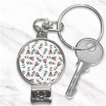 Flowers-49 Nail Clippers Key Chain Front