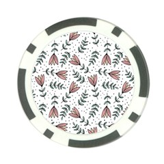 Flowers-49 Poker Chip Card Guard