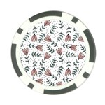 Flowers-49 Poker Chip Card Guard Front