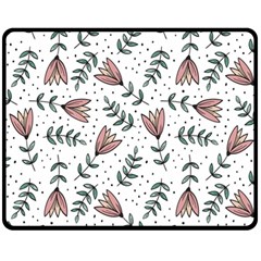 Flowers-49 Fleece Blanket (medium) by nateshop