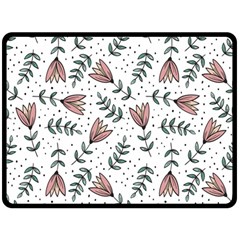 Flowers-49 Fleece Blanket (large) by nateshop