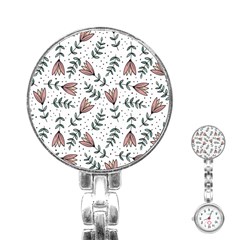 Flowers-49 Stainless Steel Nurses Watch by nateshop