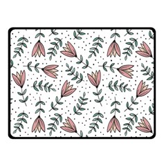 Flowers-49 Two Sides Fleece Blanket (small) by nateshop