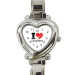 I love lawrence Heart Italian Charm Watch Front