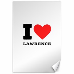 I Love Lawrence Canvas 24  X 36  by ilovewhateva