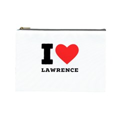 I Love Lawrence Cosmetic Bag (large) by ilovewhateva