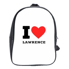 I Love Lawrence School Bag (large) by ilovewhateva