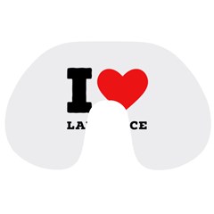 I Love Lawrence Travel Neck Pillow by ilovewhateva