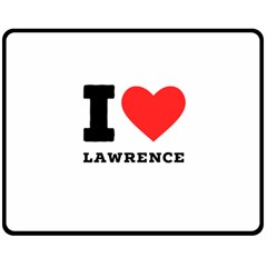 I Love Lawrence Two Sides Fleece Blanket (medium) by ilovewhateva