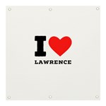 I love lawrence Banner and Sign 3  x 3  Front