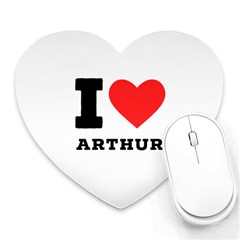 I Love Arthur Heart Mousepad by ilovewhateva