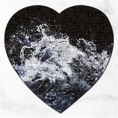 Tempestuous Beauty Art Print Jigsaw Puzzle (heart) by dflcprintsclothing