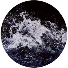 Tempestuous Beauty Art Print Uv Print Round Tile Coaster by dflcprintsclothing