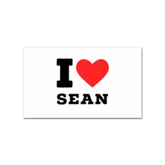 I love sean Sticker Rectangular (10 pack)