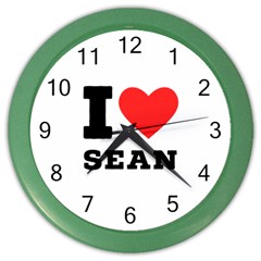 I Love Sean Color Wall Clock by ilovewhateva