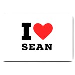 I love sean Large Doormat 30 x20  Door Mat