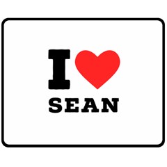 I love sean Two Sides Fleece Blanket (Medium)