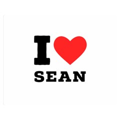 I love sean Two Sides Premium Plush Fleece Blanket (Medium)